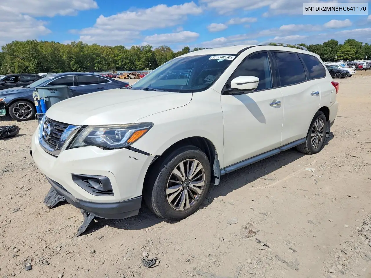 NISSAN PATHFINDER 2017, VIN 5N1DR2MN8HC641170