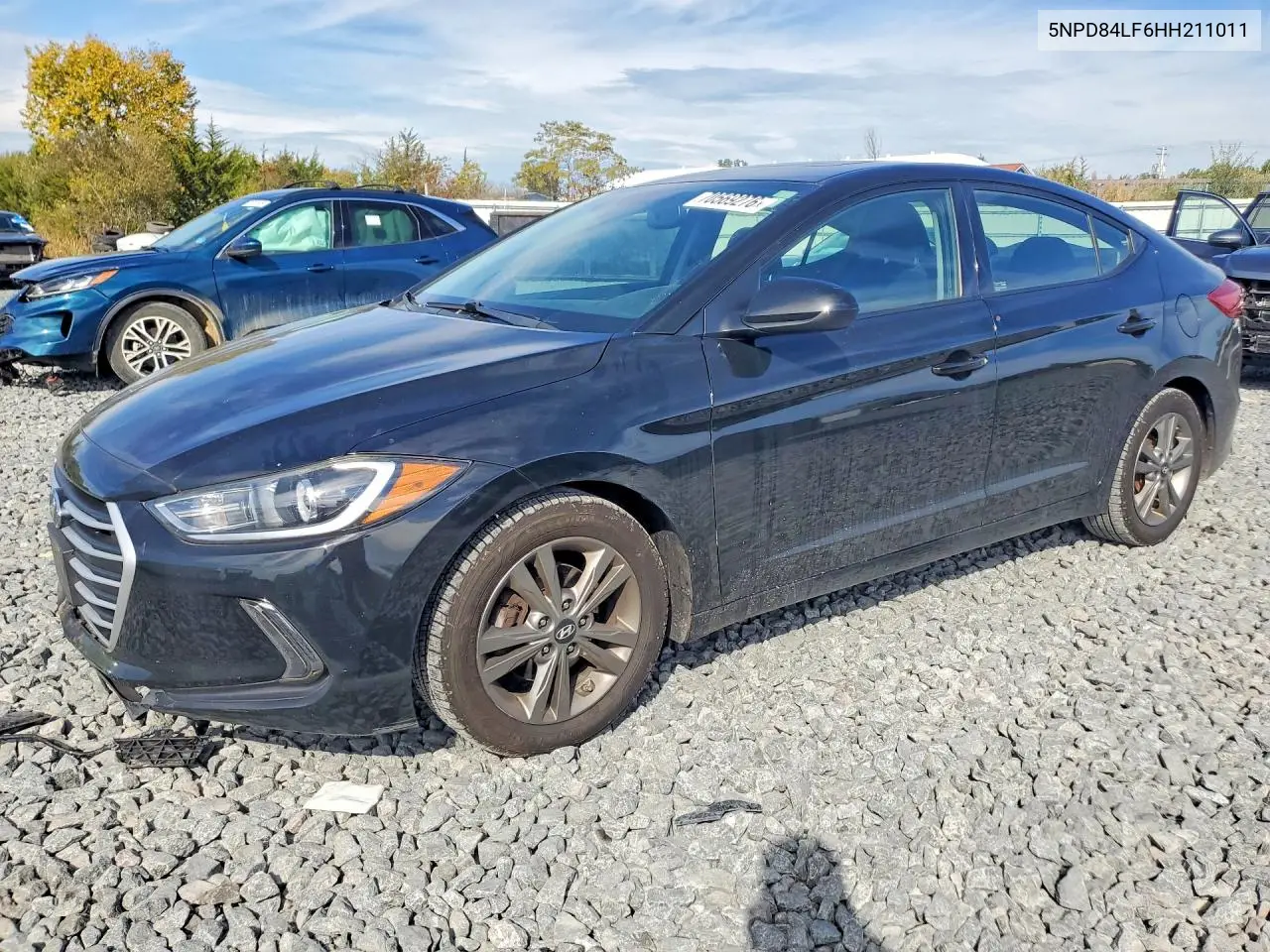 2017 HYUNDAI ELANTRA VIN 5NPD84LF6HH211011 — фото 2