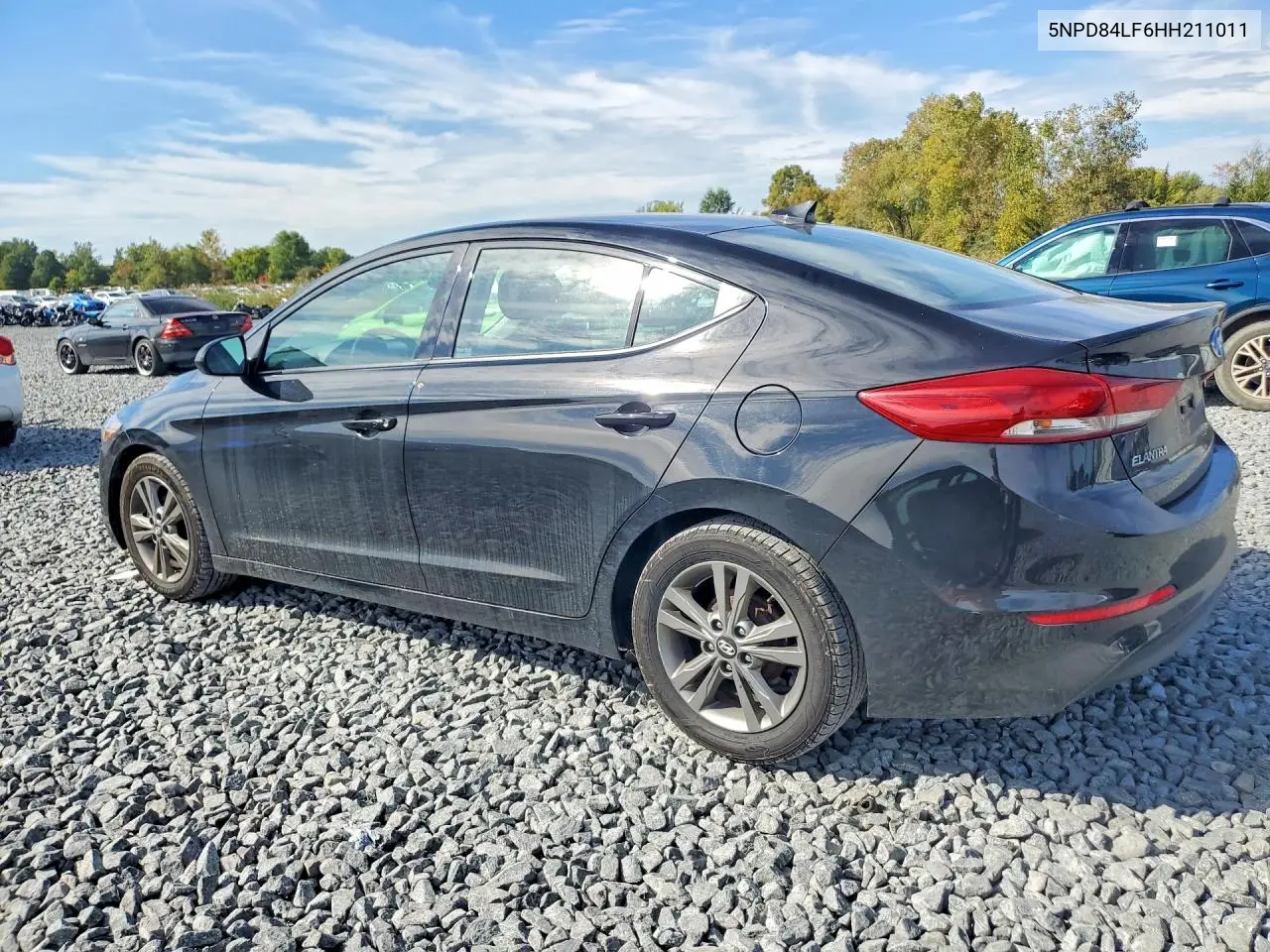 2017 HYUNDAI ELANTRA VIN 5NPD84LF6HH211011 — фото 3