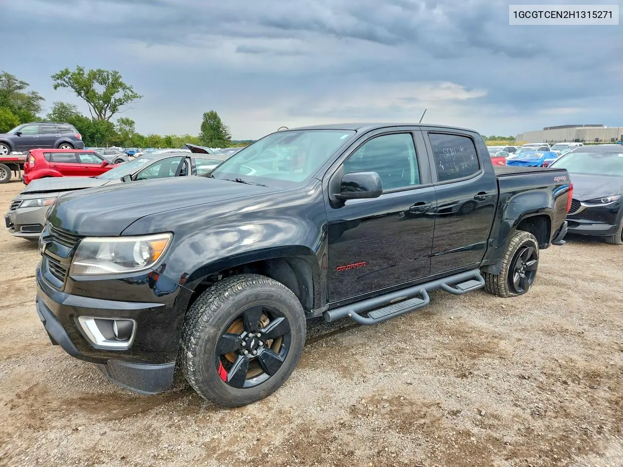 CHEVROLET COLORADO 2017, VIN 1GCGTCEN2H1315271