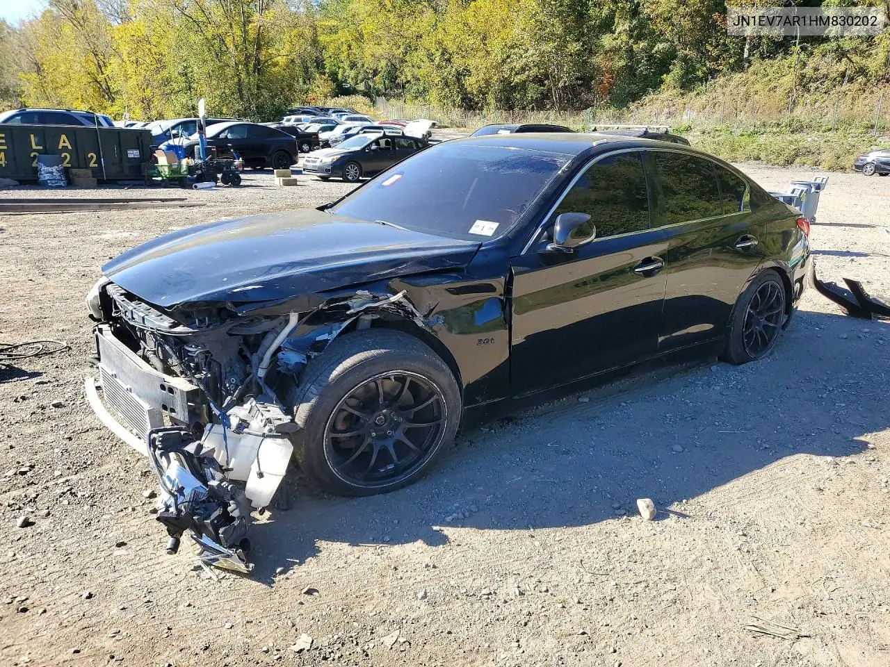 2017 INFINITI Q50 VIN JN1EV7AR1HM830202 — фото 2