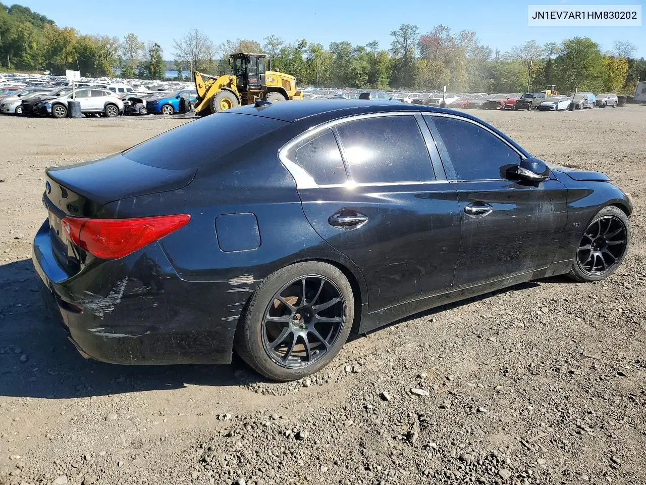2017 INFINITI Q50 VIN JN1EV7AR1HM830202 — фото 4
