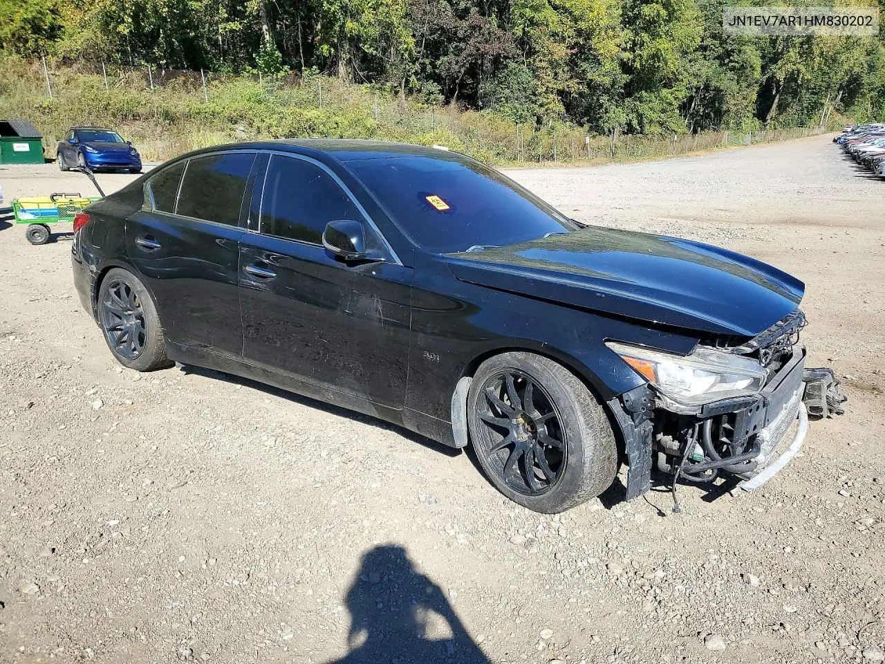 2017 INFINITI Q50 VIN JN1EV7AR1HM830202 — фото 5
