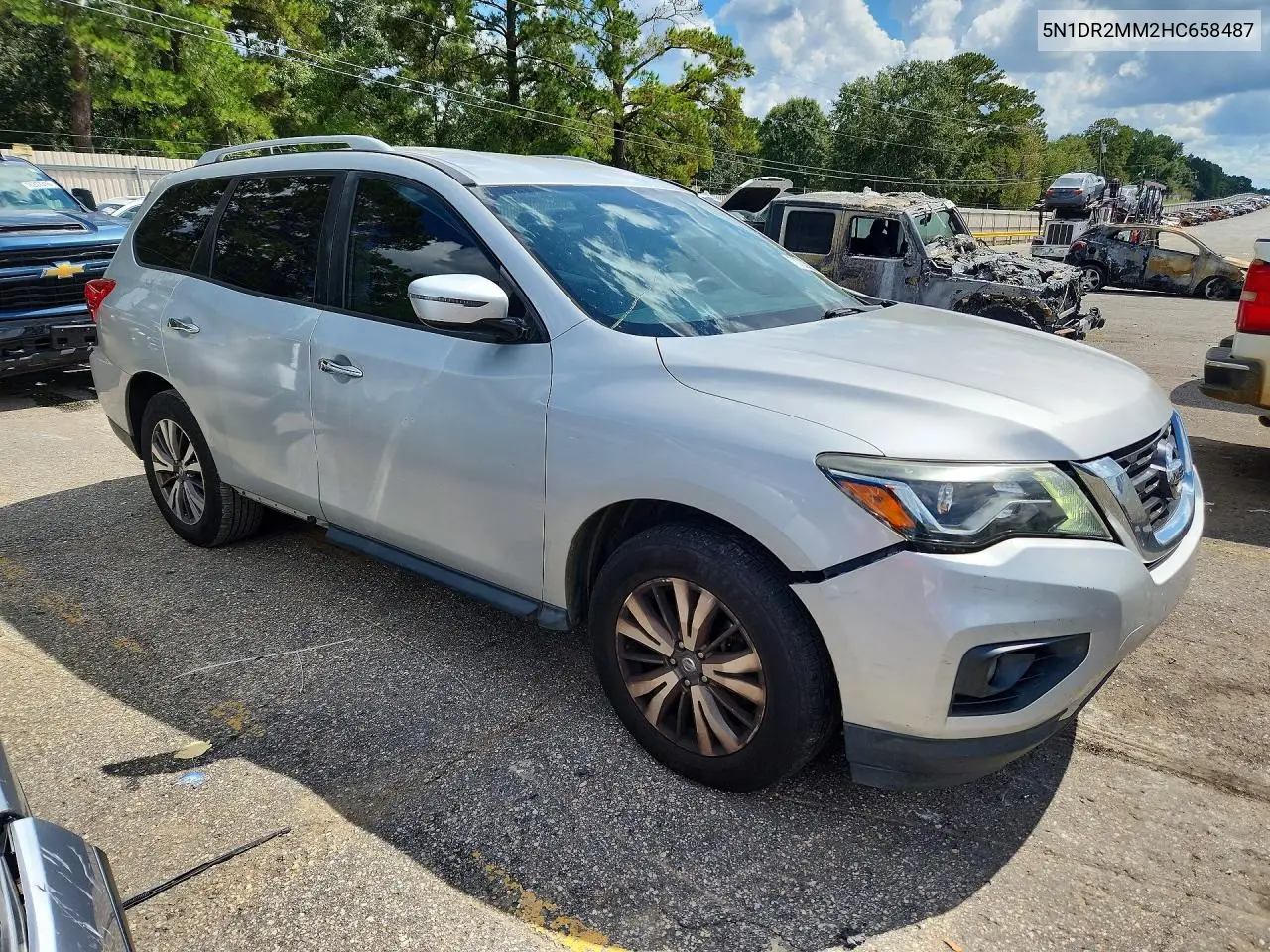2017 NISSAN PATHFINDER VIN 5N1DR2MM2HC658487 — фото 4