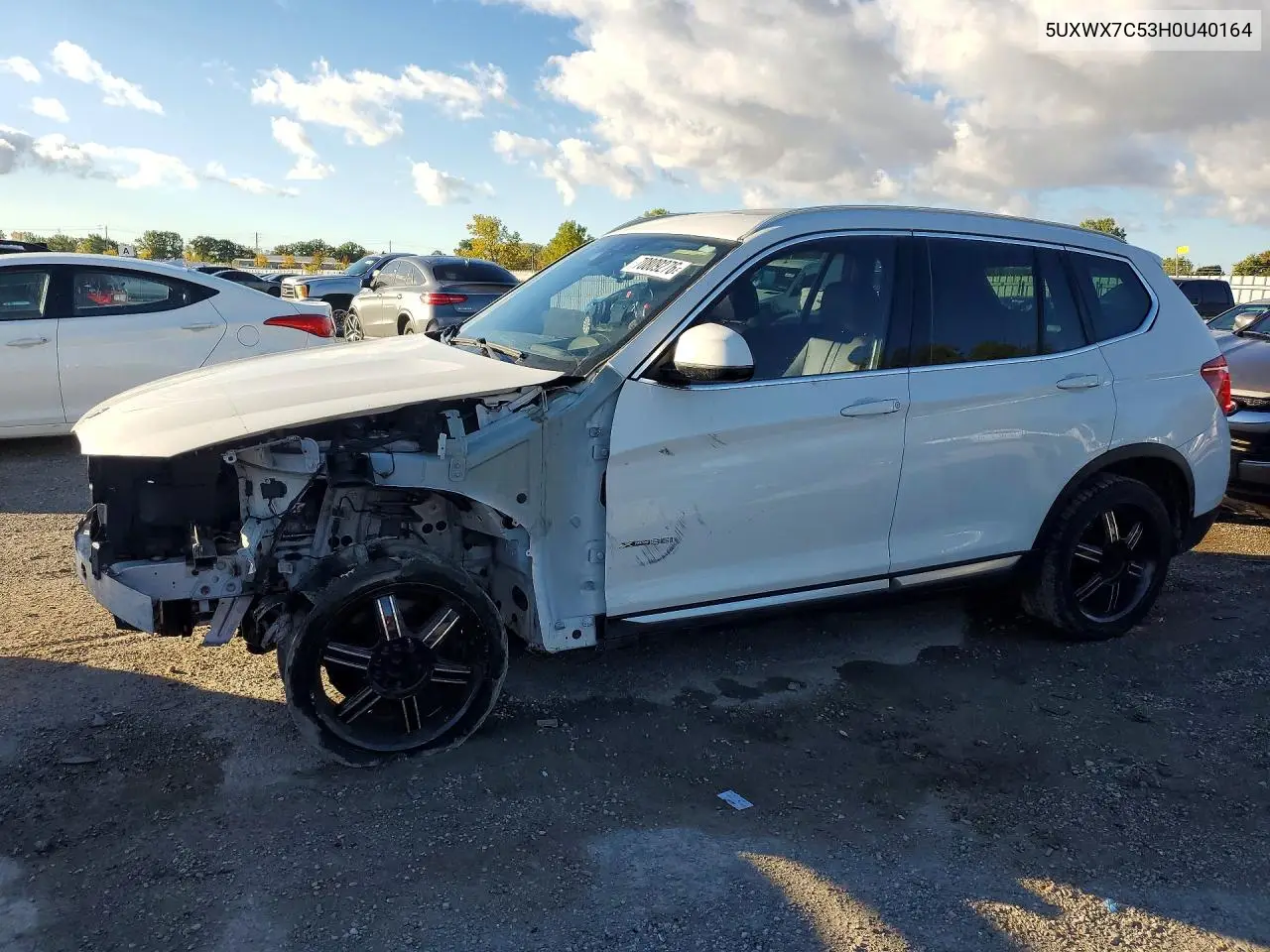 BMW X3 2017, VIN 5UXWX7C53H0U40164