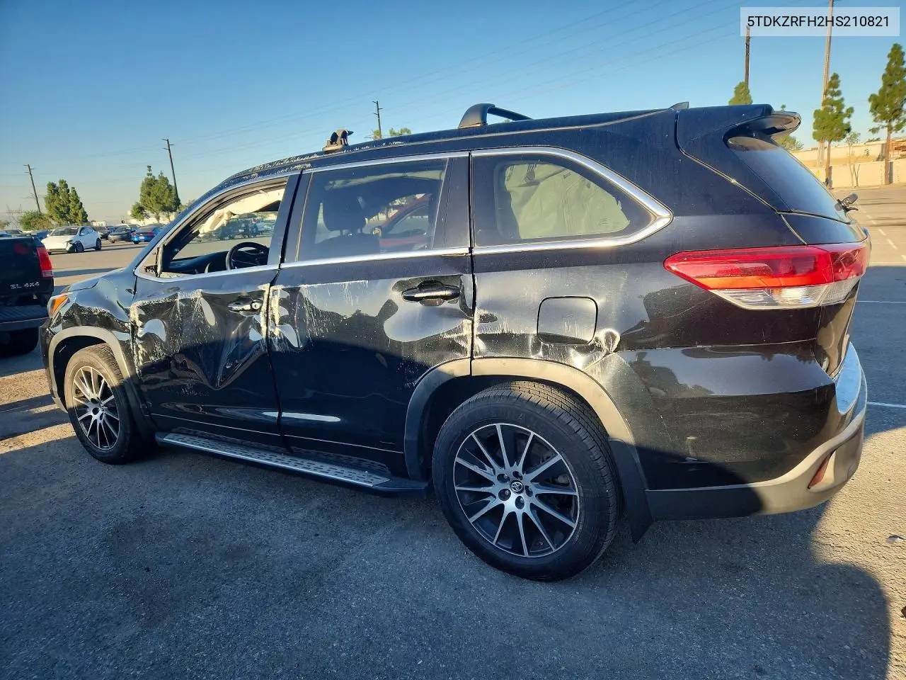 2017 TOYOTA HIGHLANDER VIN 5TDKZRFH2HS210821 — фото 2