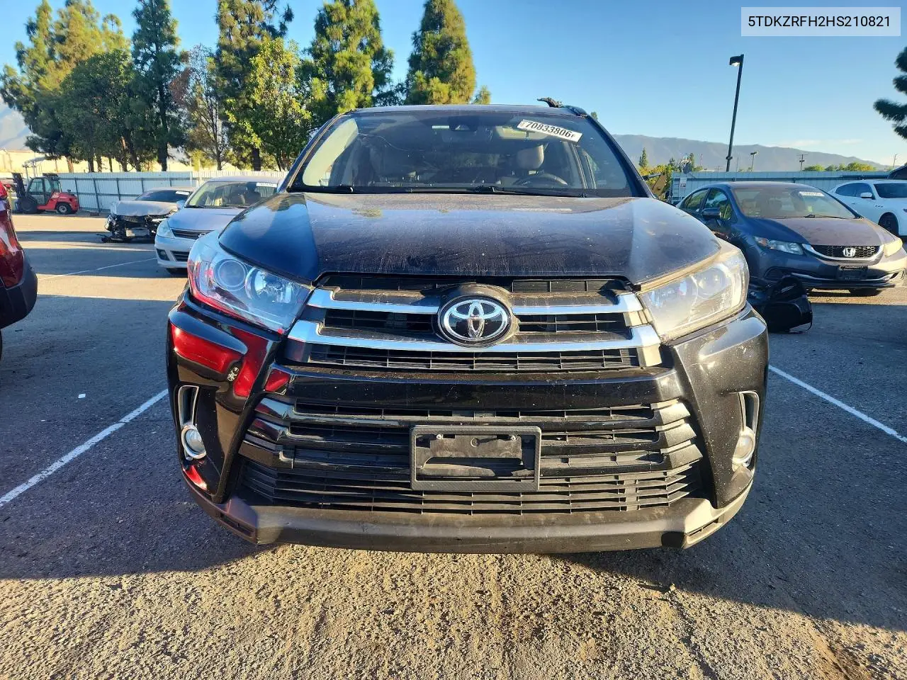 2017 TOYOTA HIGHLANDER VIN 5TDKZRFH2HS210821 — фото 5