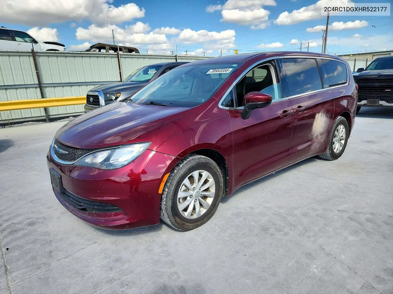 CHRYSLER PACIFICA 2017, VIN 2C4RC1DGXHR522177