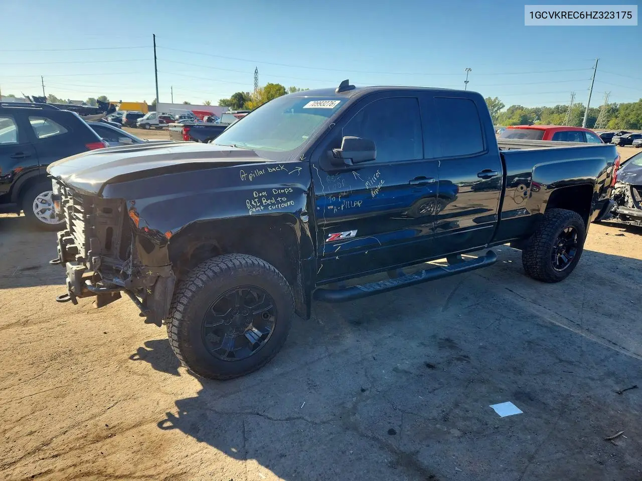 CHEVROLET SILVERADO 2017, VIN 1GCVKREC6HZ323175