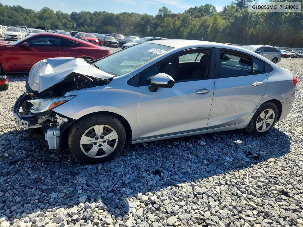 CHEVROLET CRUZE 2017, VIN 1G1BC5SM6H7124086