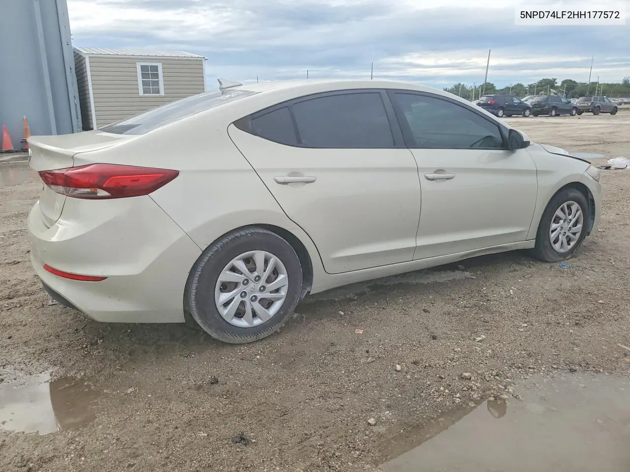 2017 HYUNDAI ELANTRA VIN 5NPD74LF2HH177572 — фото 4