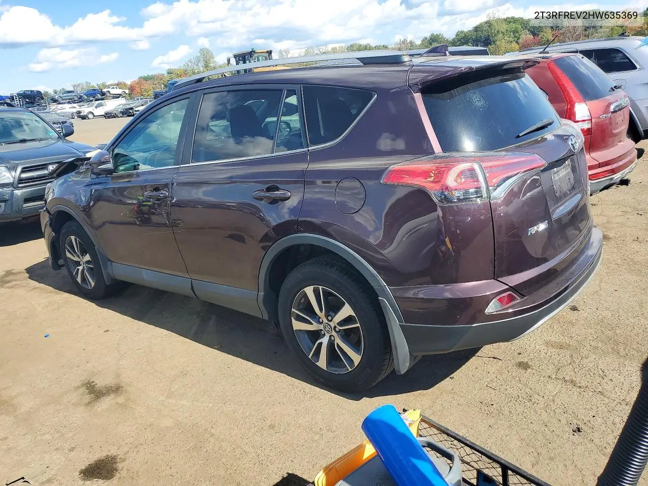 2017 TOYOTA RAV 4 VIN 2T3RFREV2HW635369 — фото 2