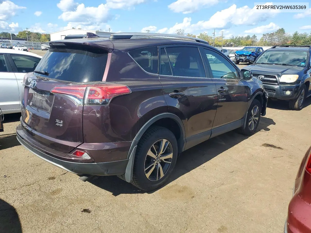 2017 TOYOTA RAV 4 VIN 2T3RFREV2HW635369 — фото 3