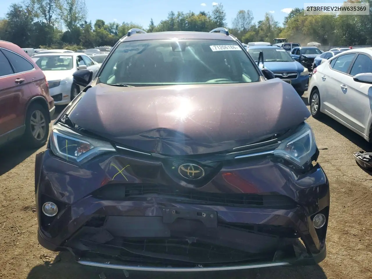 2017 TOYOTA RAV 4 VIN 2T3RFREV2HW635369 — фото 5