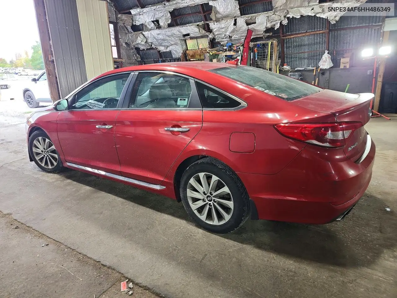 2017 HYUNDAI SONATA VIN 5NPE34AF6HH486349 — фото 2