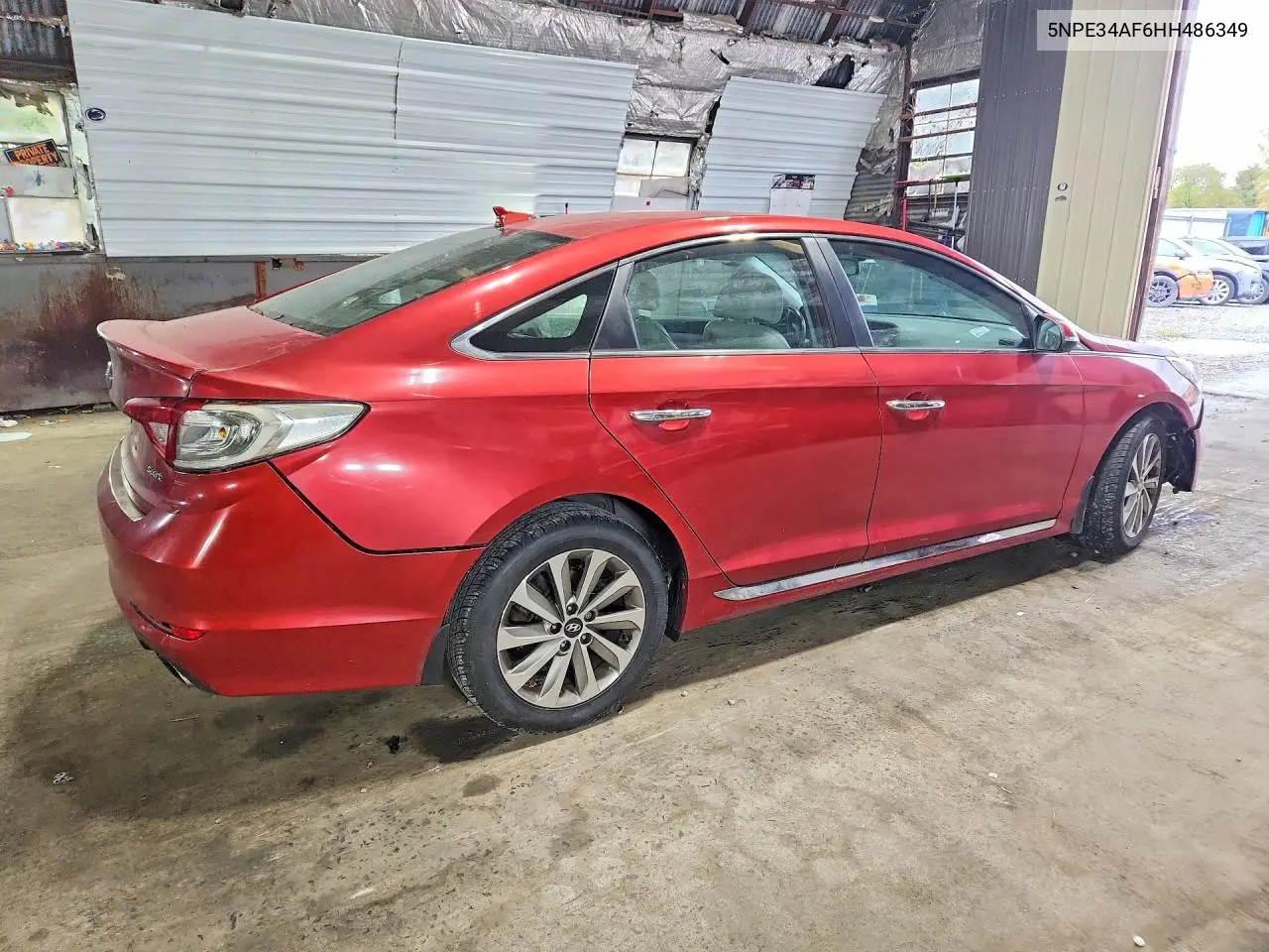 2017 HYUNDAI SONATA VIN 5NPE34AF6HH486349 — фото 3