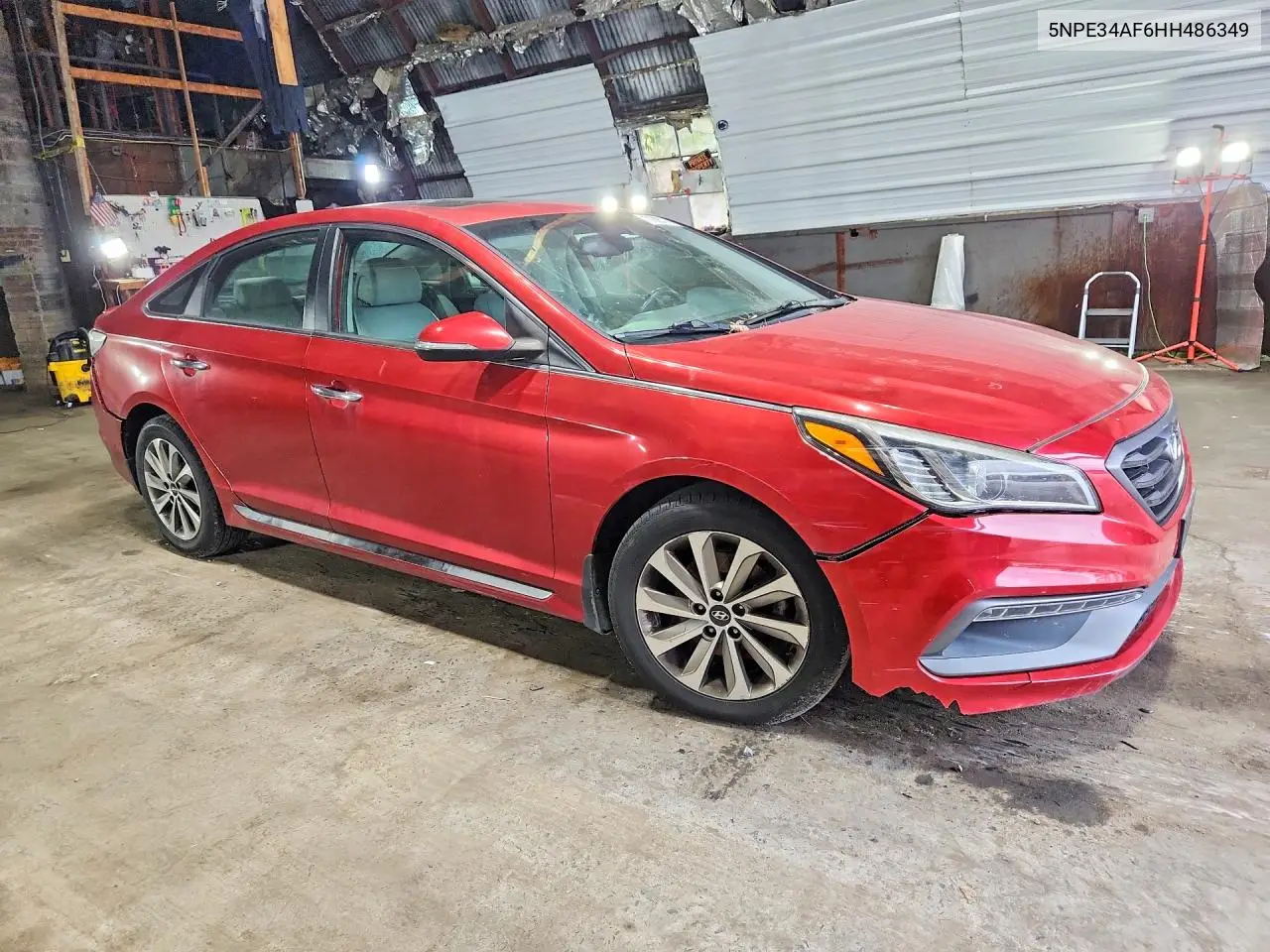 2017 HYUNDAI SONATA VIN 5NPE34AF6HH486349 — фото 4