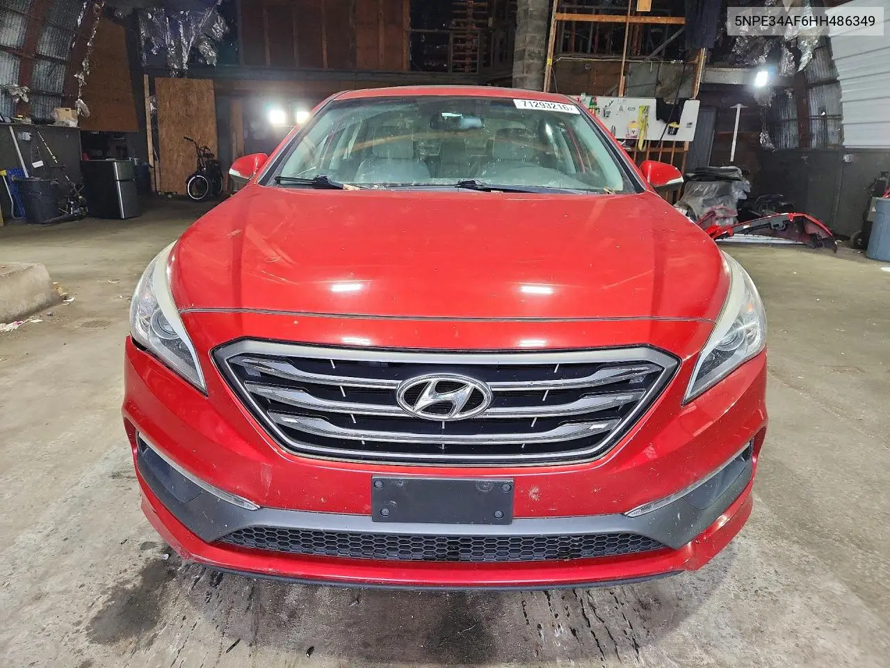 2017 HYUNDAI SONATA VIN 5NPE34AF6HH486349 — фото 5
