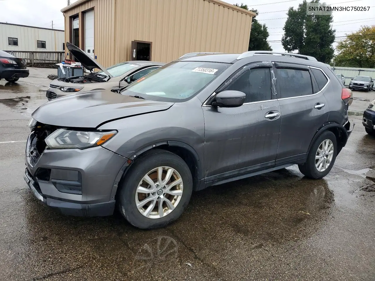 NISSAN ROGUE 2017, VIN 5N1AT2MN3HC750267