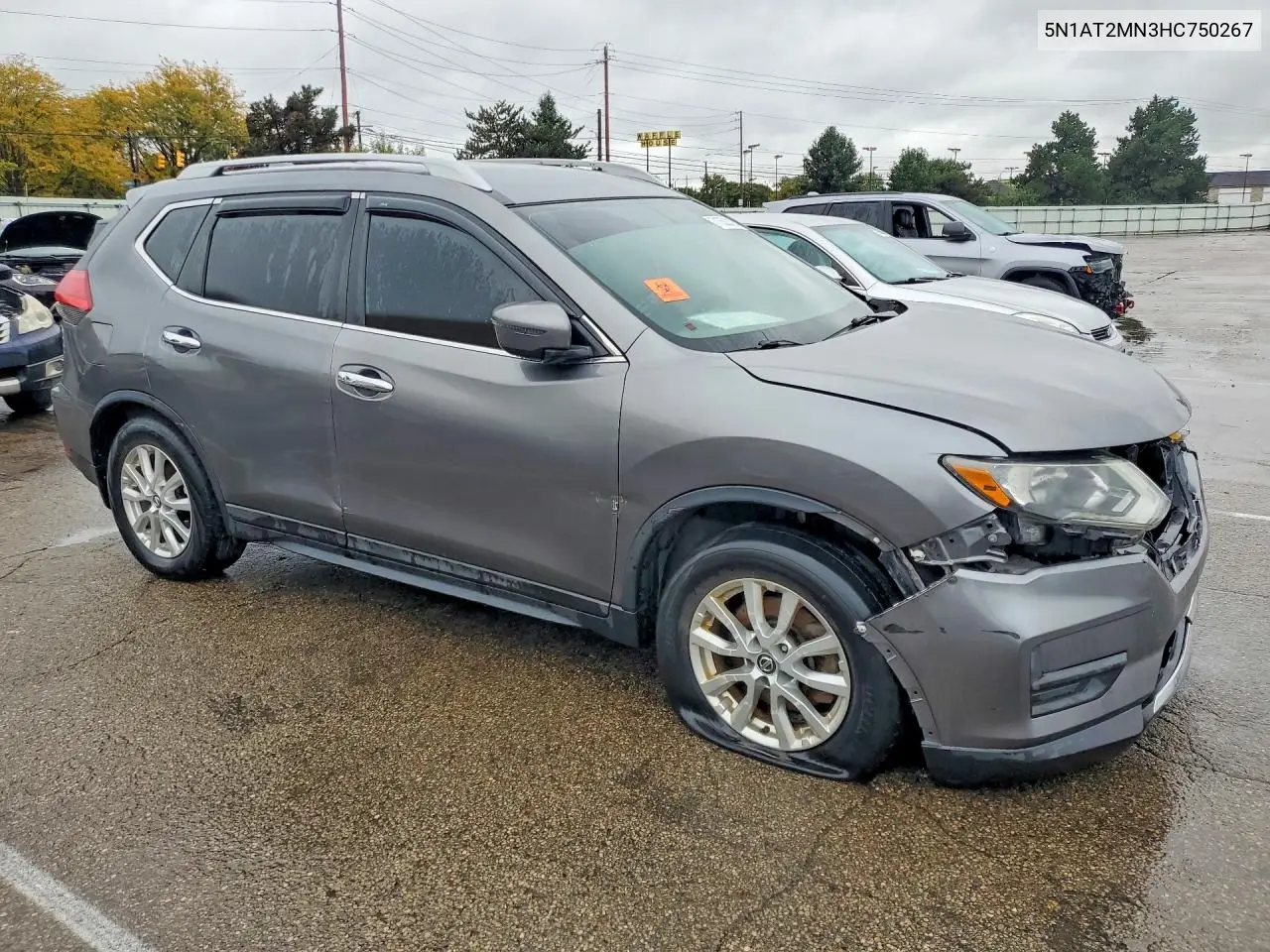2017 NISSAN ROGUE VIN 5N1AT2MN3HC750267 — фото 4