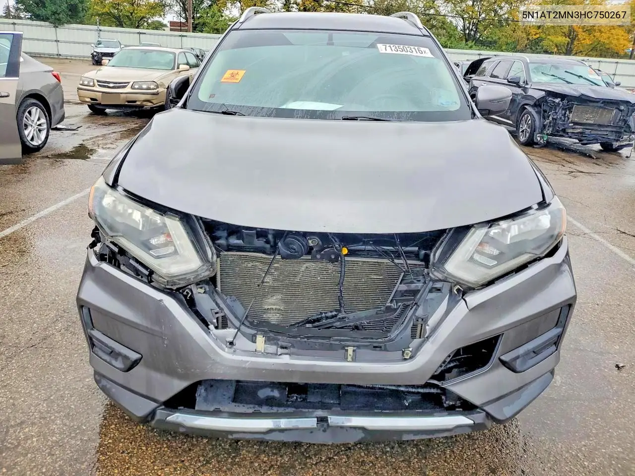 2017 NISSAN ROGUE VIN 5N1AT2MN3HC750267 — фото 5