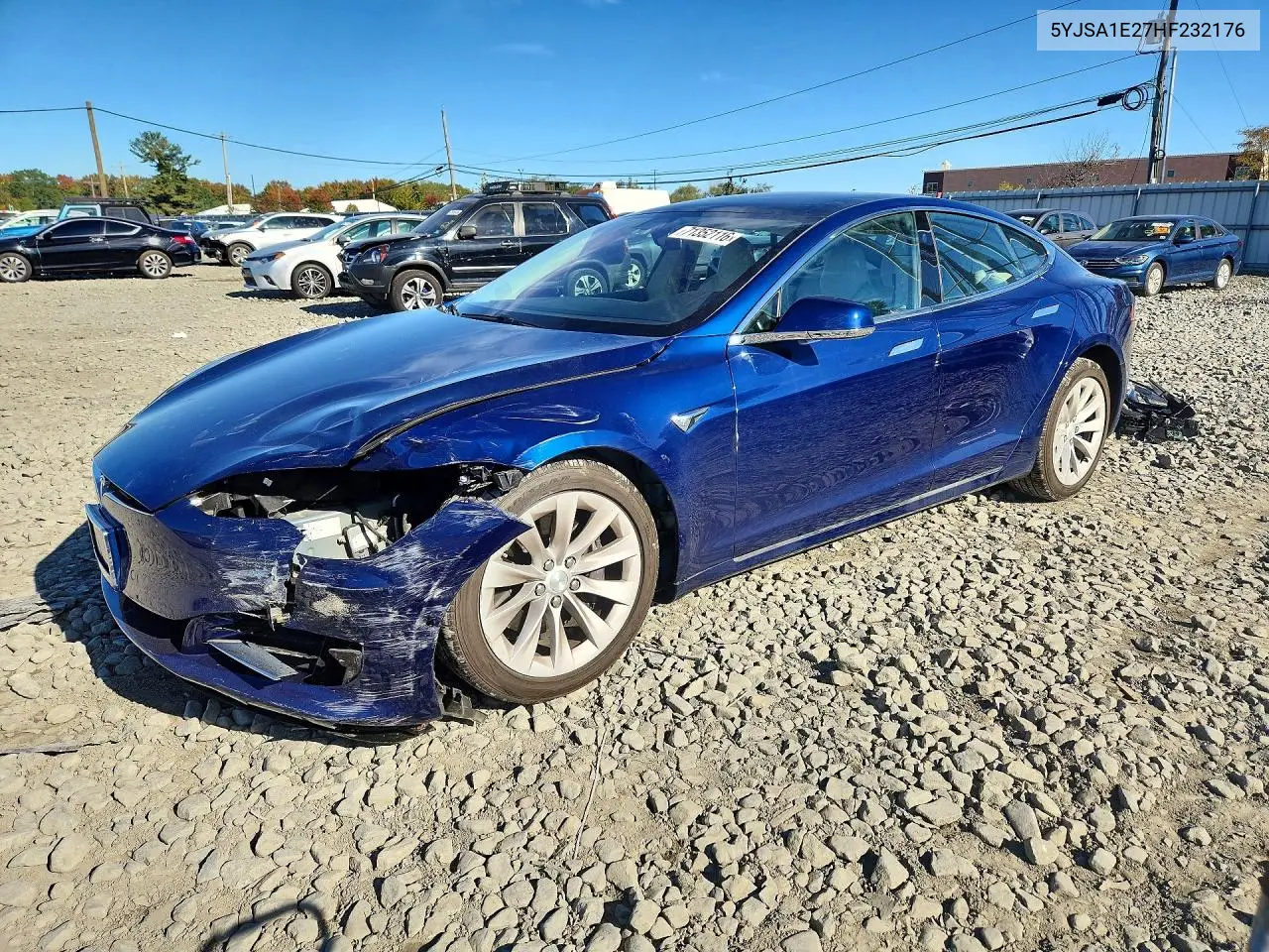 TESLA MODEL S 2017, VIN 5YJSA1E27HF232176