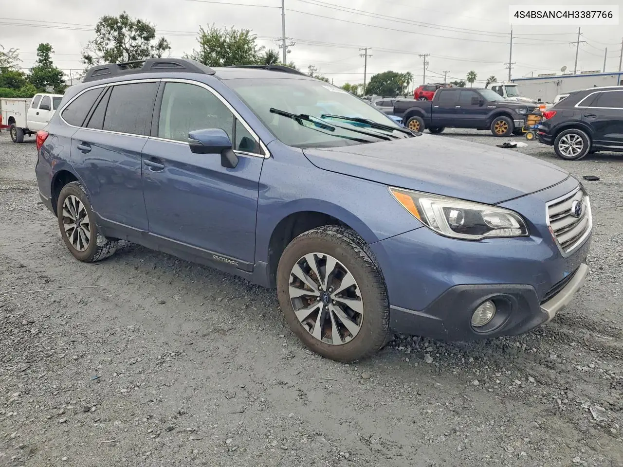 2017 SUBARU OUTBACK VIN 4S4BSANC4H3387766 — фото 4