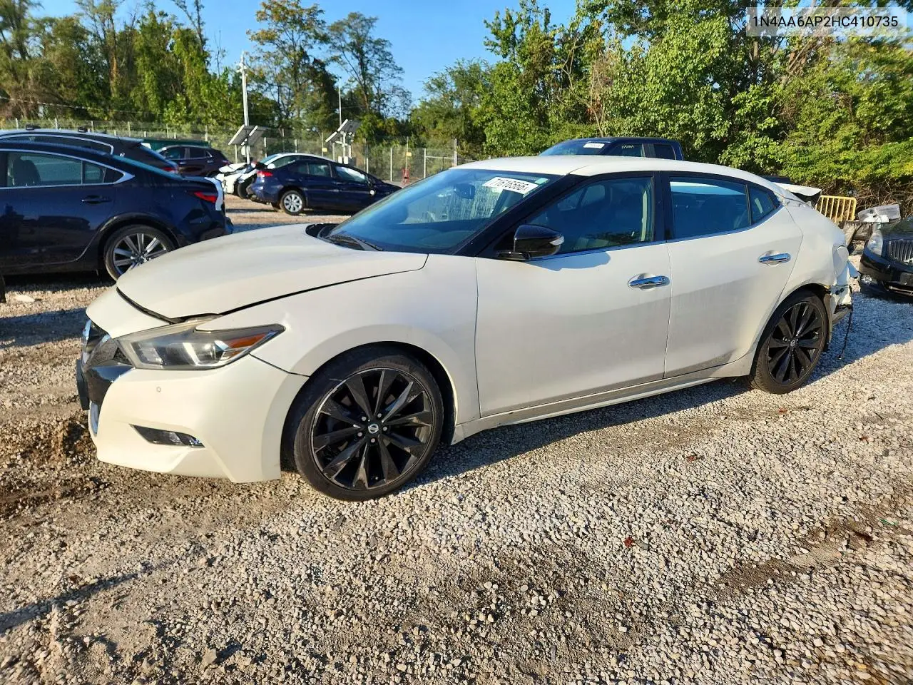 NISSAN MAXIMA 2017, VIN 1N4AA6AP2HC410735