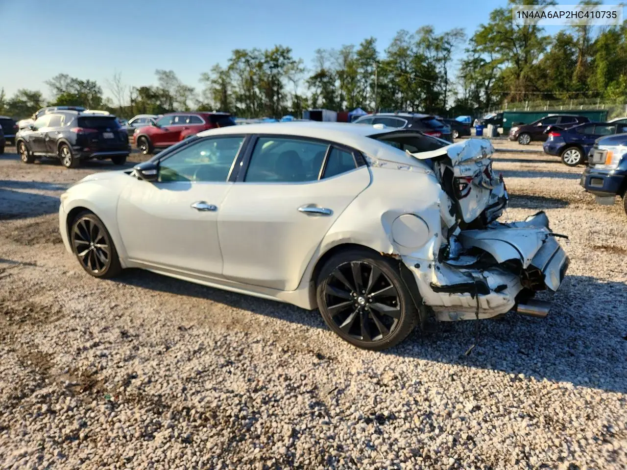 2017 NISSAN MAXIMA VIN 1N4AA6AP2HC410735 — фото 2