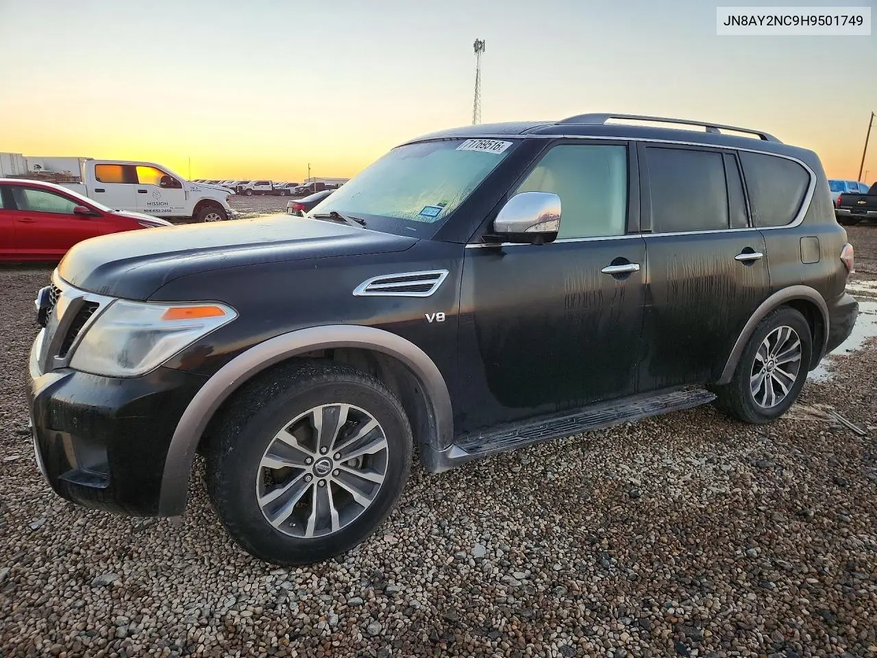 NISSAN ARMADA 2017, VIN JN8AY2NC9H9501749