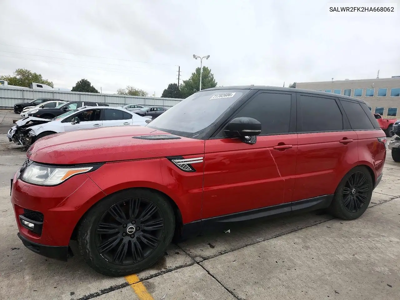 LAND ROVER RANGE ROVER SPORT 2017, VIN SALWR2FK2HA668062
