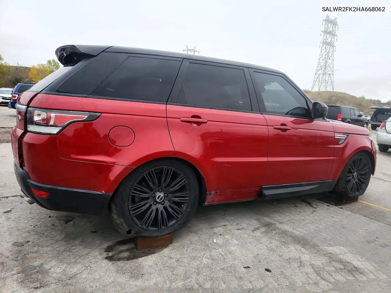 2017 LAND ROVER RANGE ROVER SPORT VIN SALWR2FK2HA668062 — фото 3