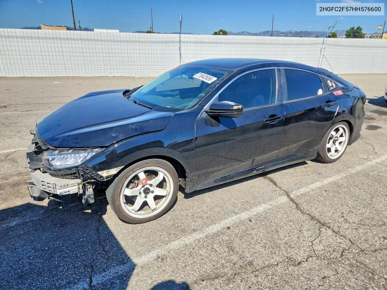 HONDA CIVIC 2017, VIN 2HGFC2F57HH576600