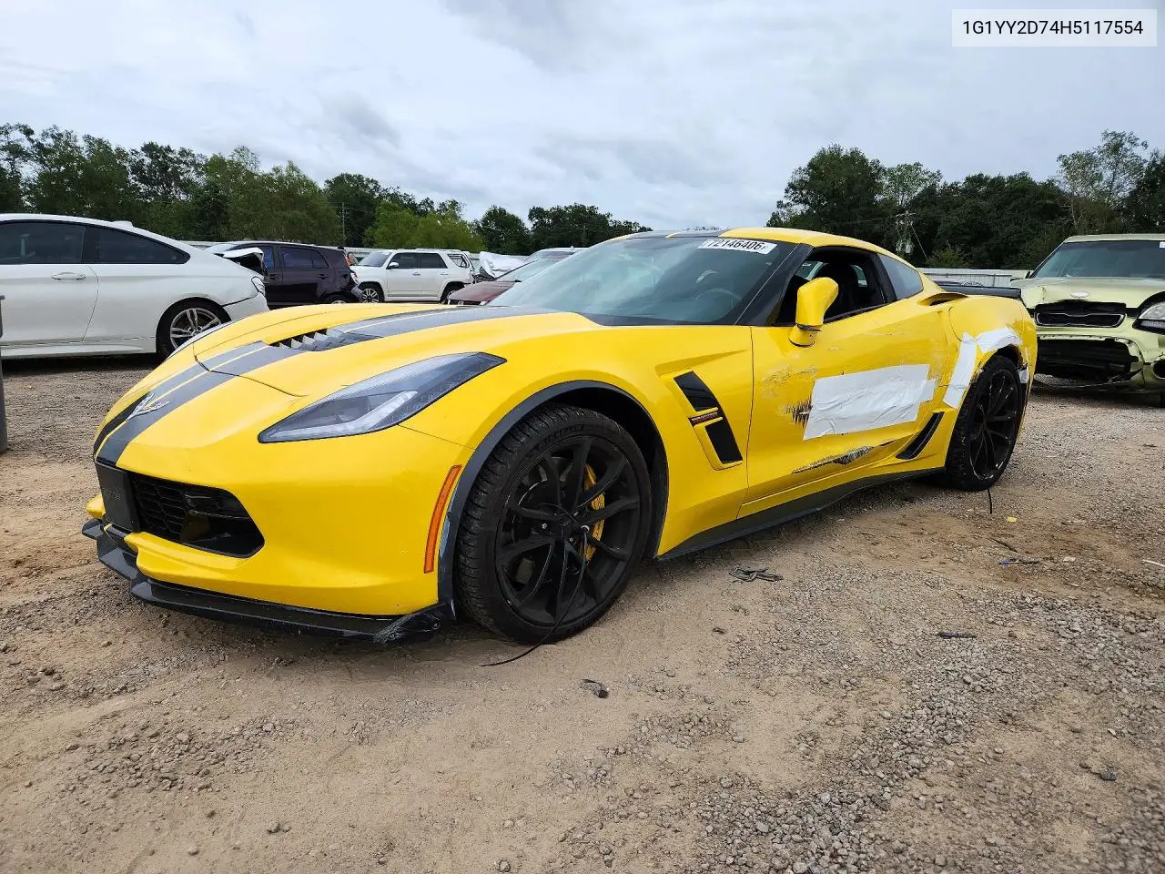 CHEVROLET CORVETTE 2017, VIN 1G1YY2D74H5117554