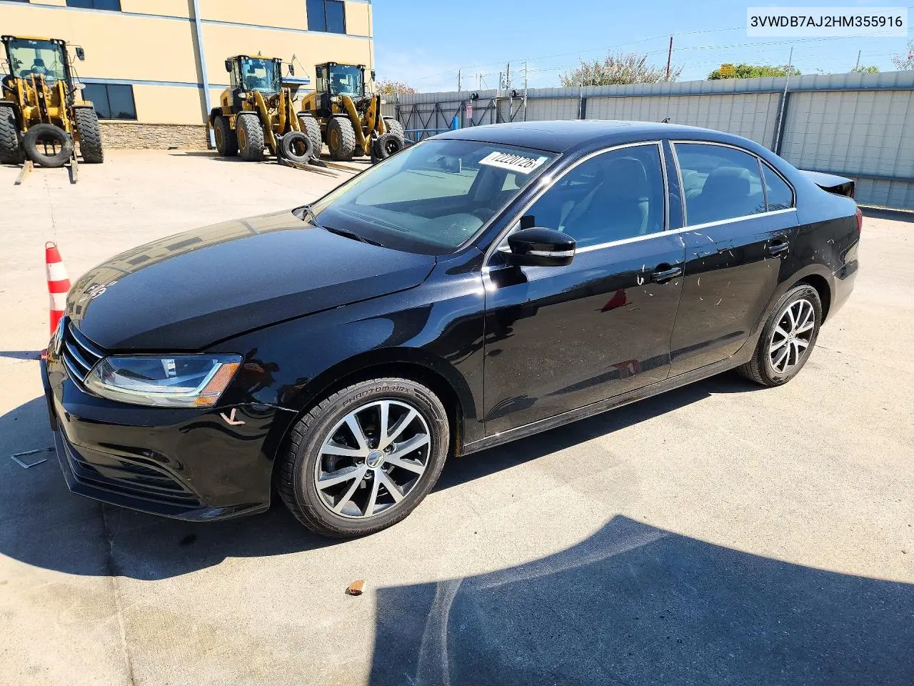 VOLKSWAGEN JETTA 2017, VIN 3VWDB7AJ2HM355916