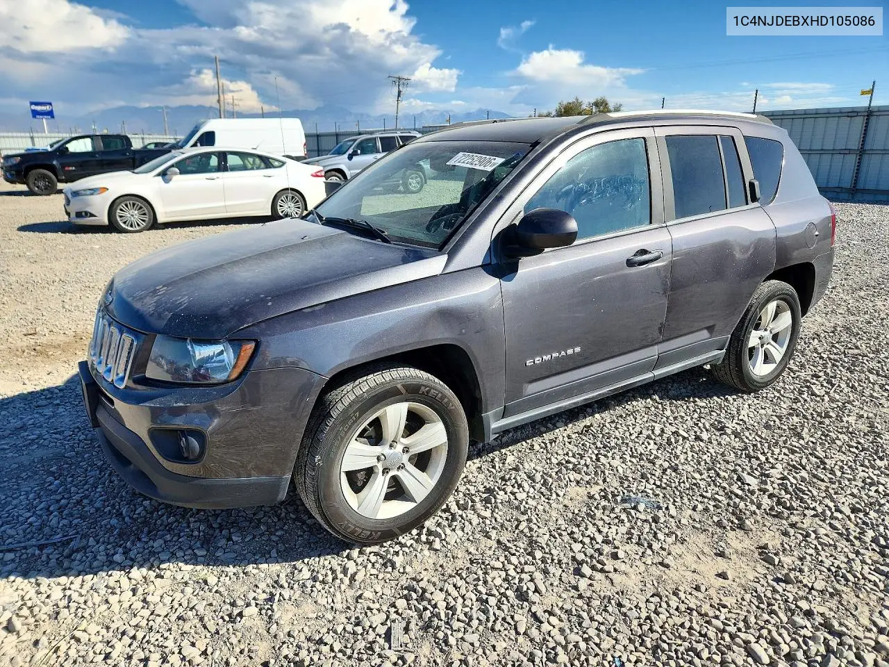 JEEP COMPASS 2017, VIN 1C4NJDEBXHD105086