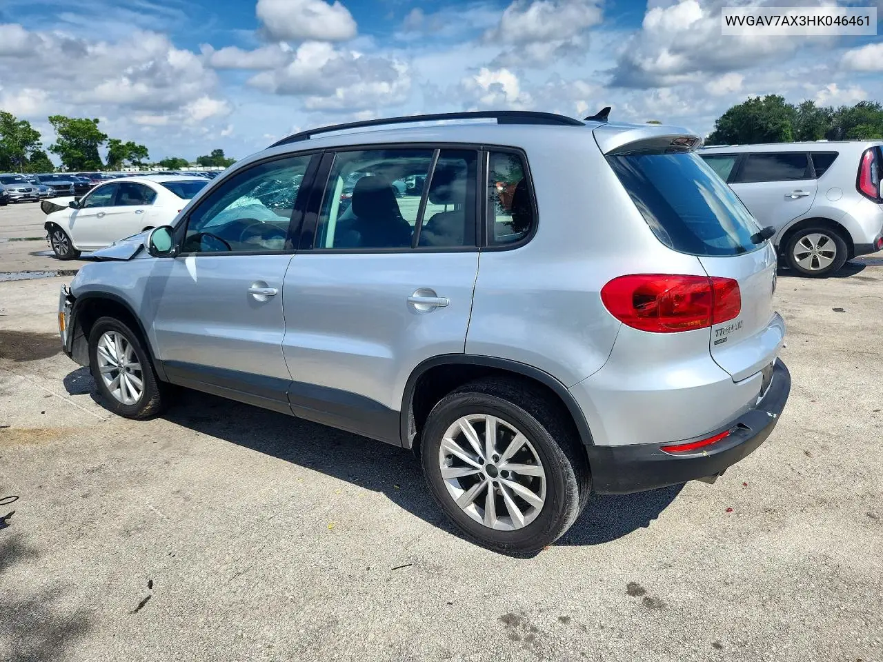 2017 VOLKSWAGEN TIGUAN VIN WVGAV7AX3HK046461 — фото 2