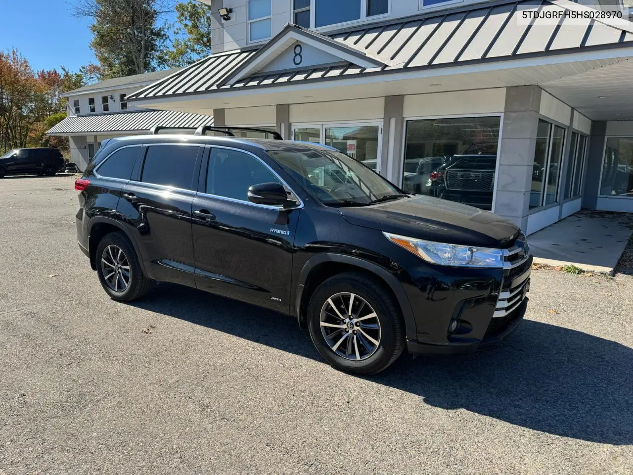 TOYOTA HIGHLANDER 2017, VIN 5TDJGRFH5HS028970