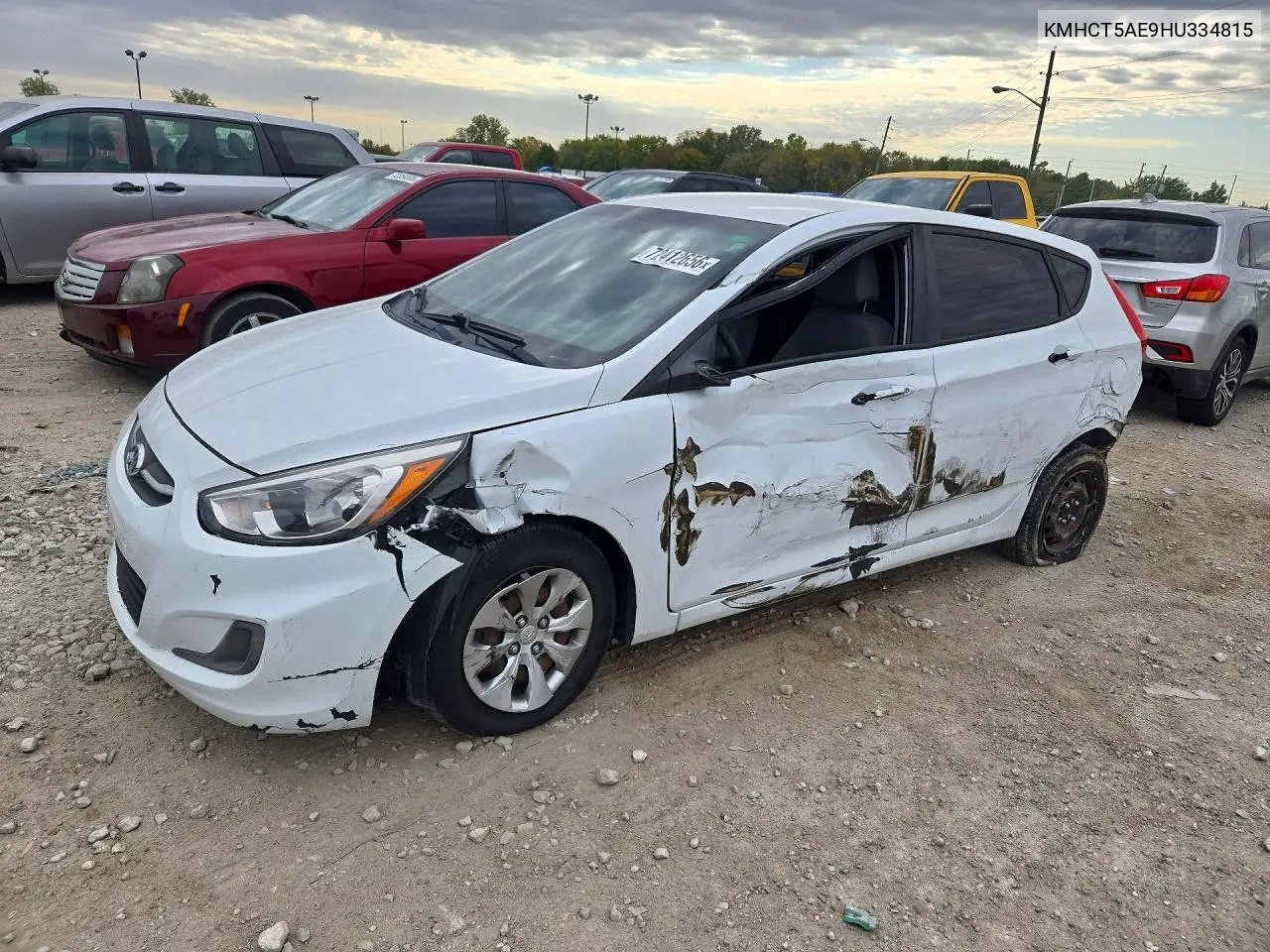 HYUNDAI ACCENT 2017, VIN KMHCT5AE9HU334815
