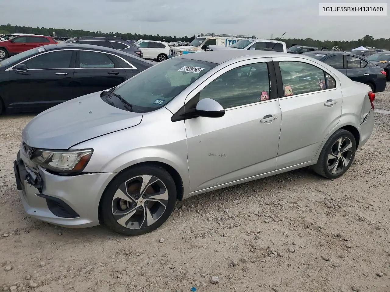 CHEVROLET SONIC 2017, VIN 1G1JF5SBXH4131660