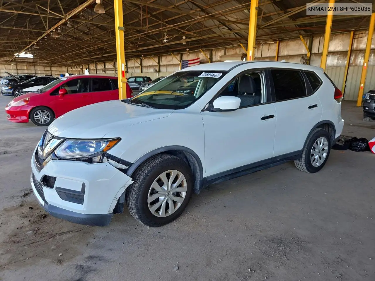 NISSAN ROGUE 2017, VIN KNMAT2MT8HP608038