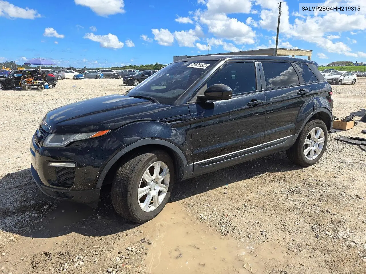 LAND ROVER RANGE ROVER EVOQUE 2017, VIN SALVP2BG4HH219315