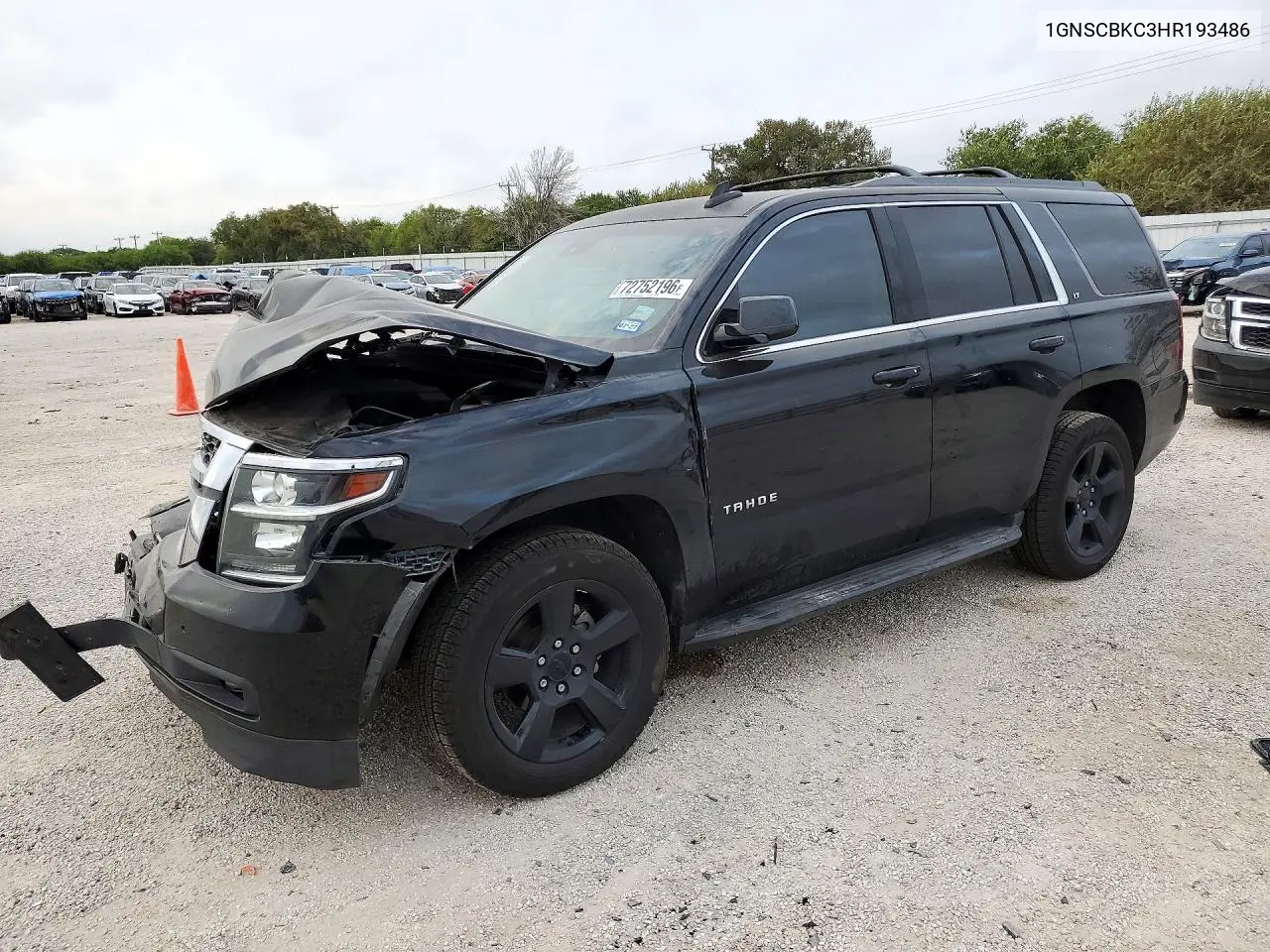 CHEVROLET TAHOE 2017, VIN 1GNSCBKC3HR193486