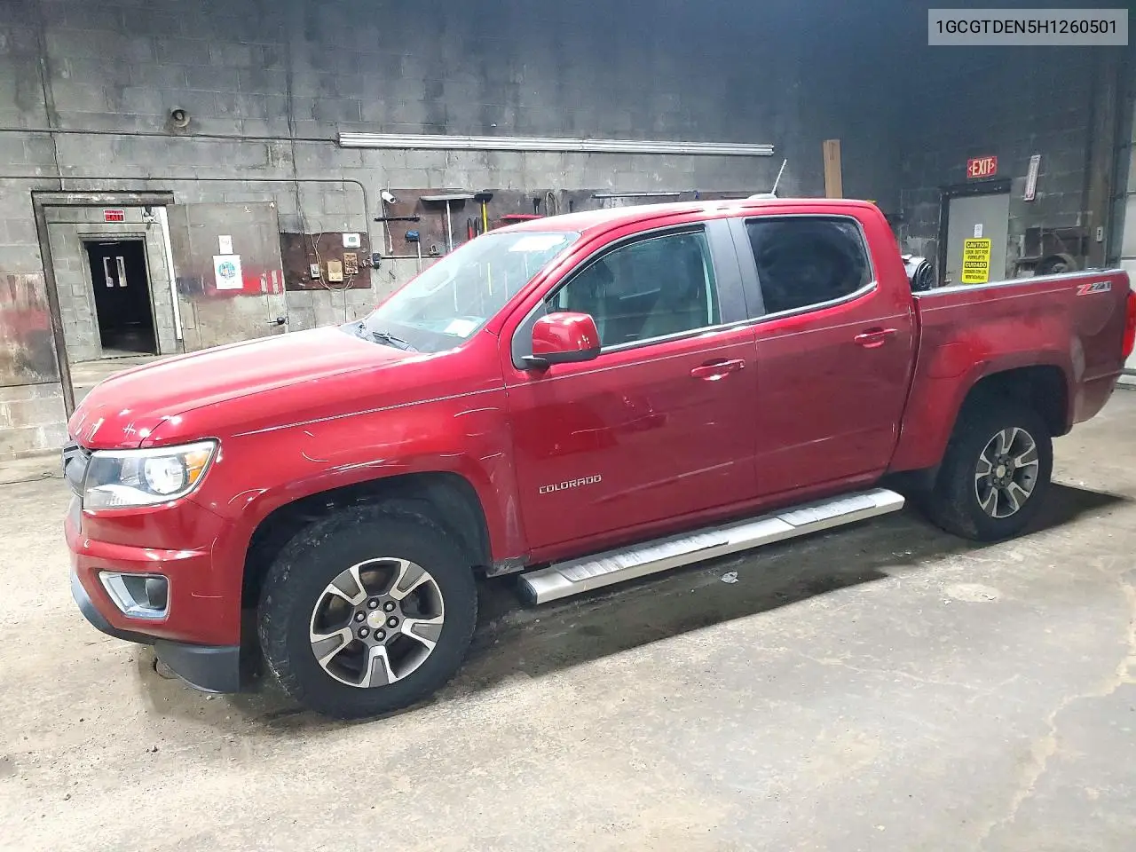 CHEVROLET COLORADO 2017, VIN 1GCGTDEN5H1260501