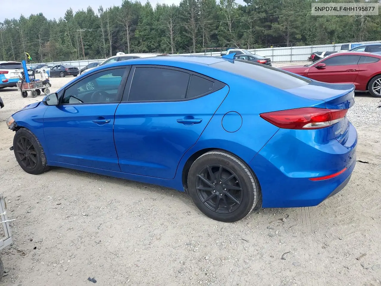 2017 HYUNDAI ELANTRA VIN 5NPD74LF4HH195877 — фото 2
