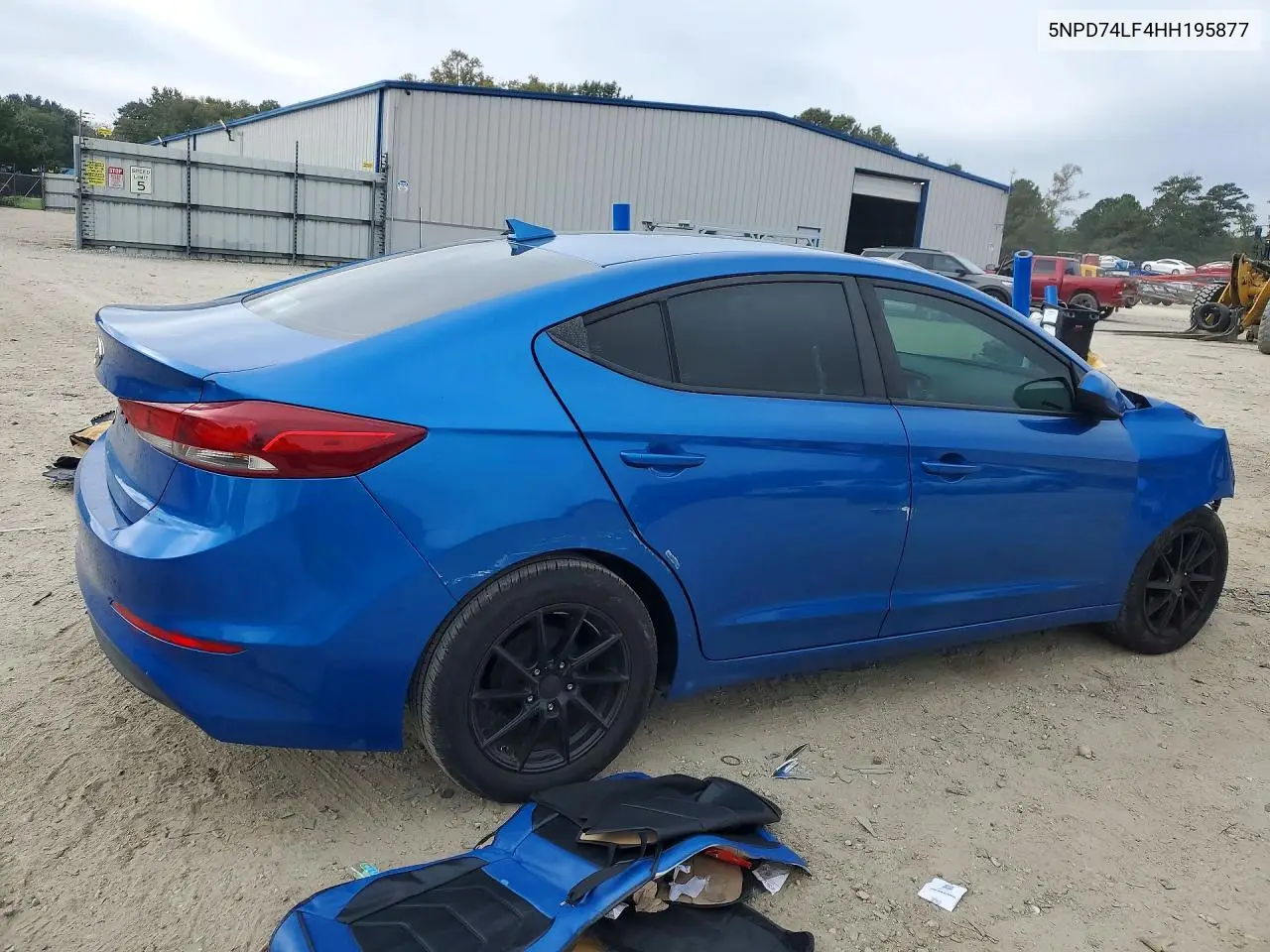 2017 HYUNDAI ELANTRA VIN 5NPD74LF4HH195877 — фото 3