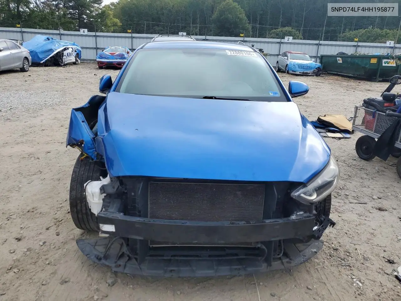 2017 HYUNDAI ELANTRA VIN 5NPD74LF4HH195877 — фото 5