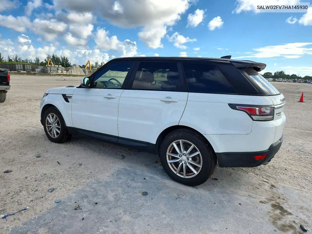2017 LAND ROVER RANGE ROVER SPORT VIN SALWG2FV7HA145930 — фото 2