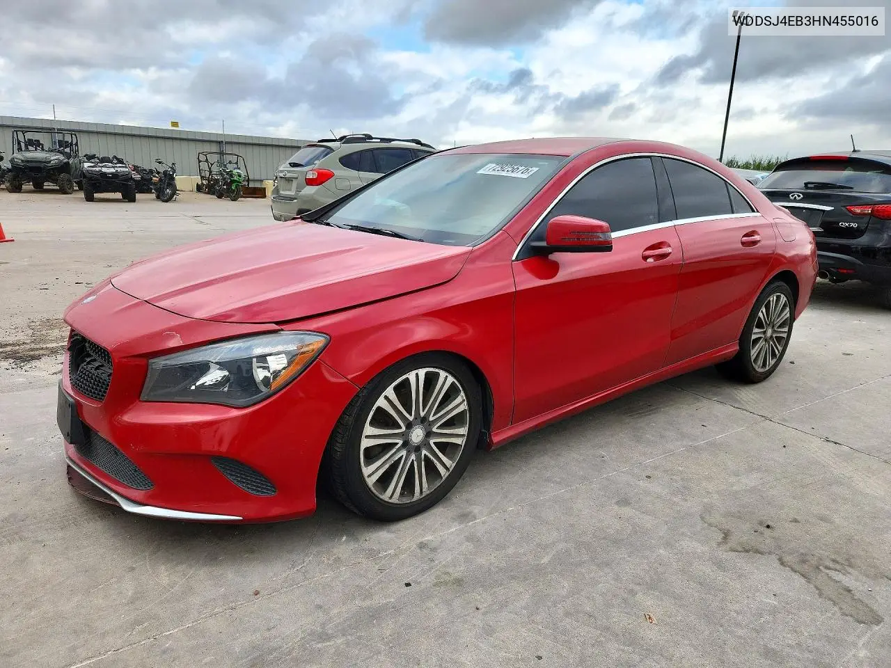 2017 MERCEDES CLA-KLASSE VIN WDDSJ4EB3HN455016 — фото 4