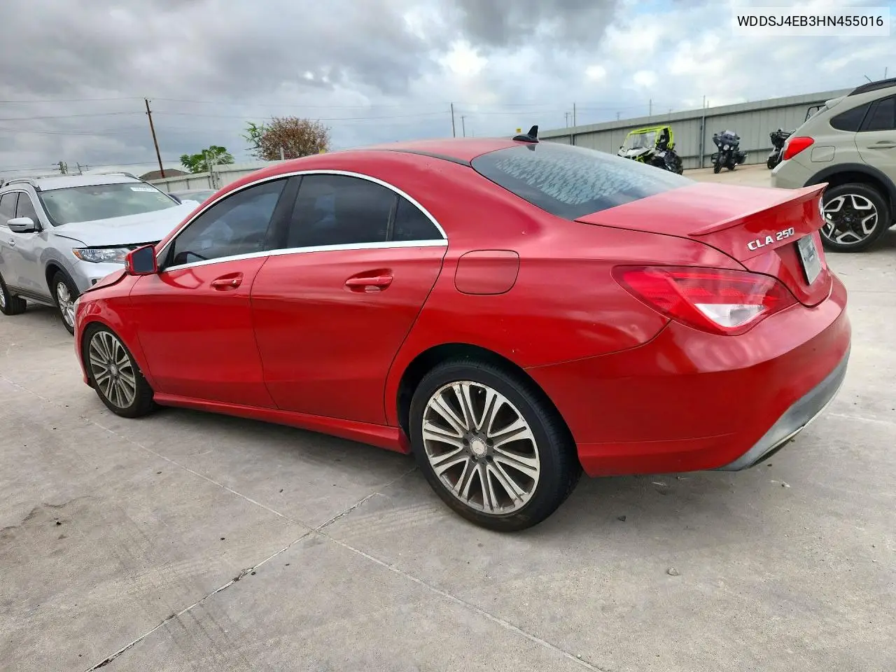 MERCEDES CLA-KLASSE 2017, VIN WDDSJ4EB3HN455016